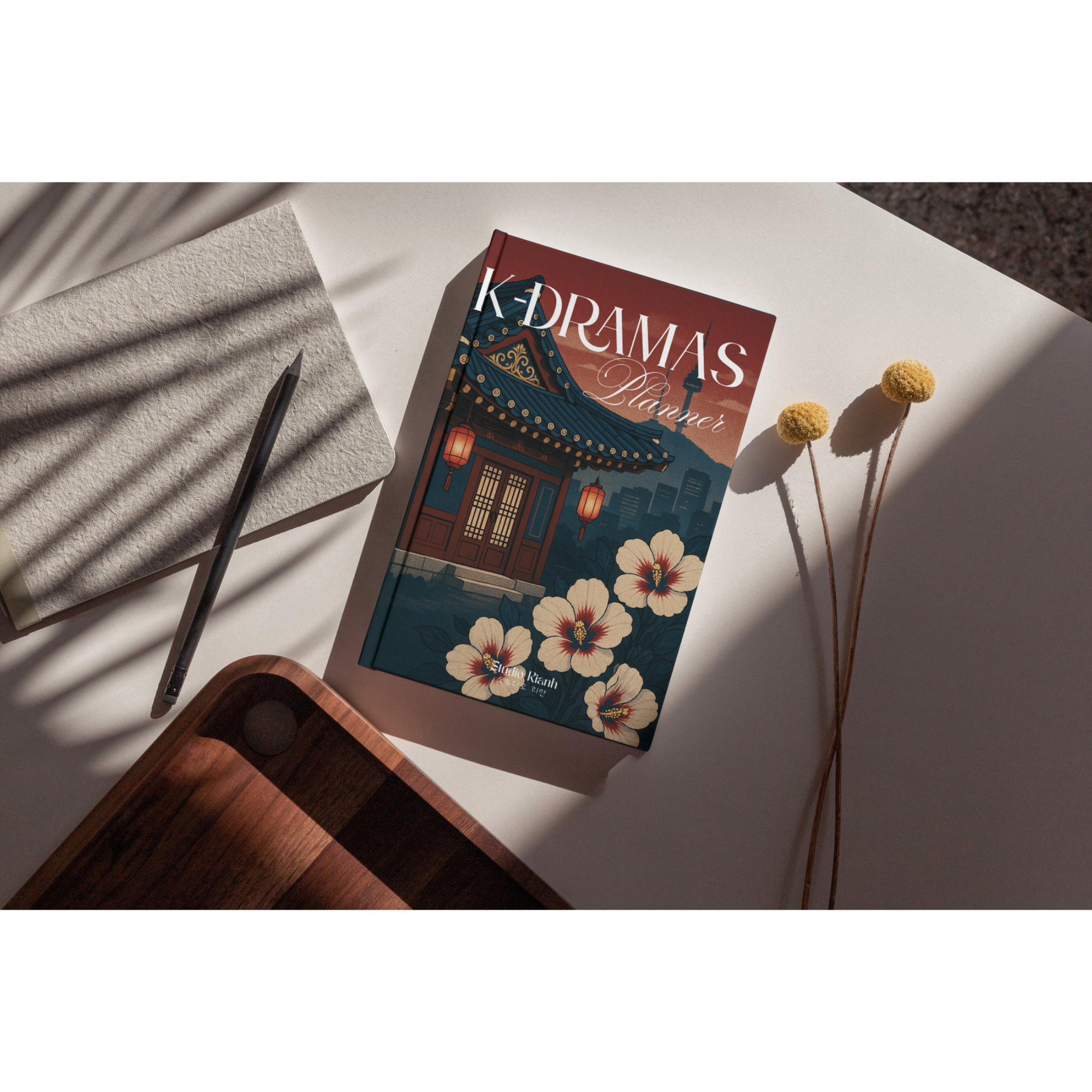 K-Drama Planner Fleurs de Cerisier 벚꽃 — Journal de Séries Coréennes